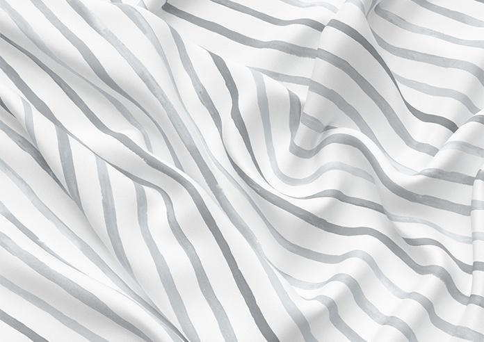 Vintage Stripe, Mixed Grey - Motorised Roman Blind - Image 4